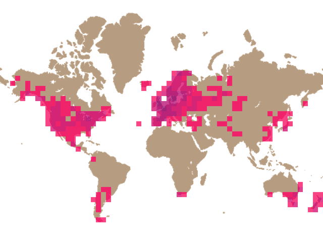 Common ink cap (Coprinopsis atramentaria) distribution info