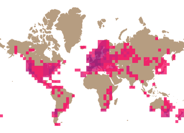False turkey-tail (Stereum hirsutum) distribution info
