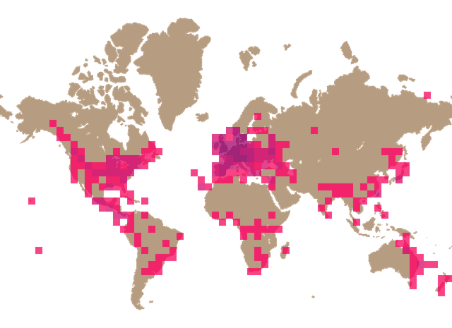 Jelly ear (Auricularia auricula-judae) distribution info