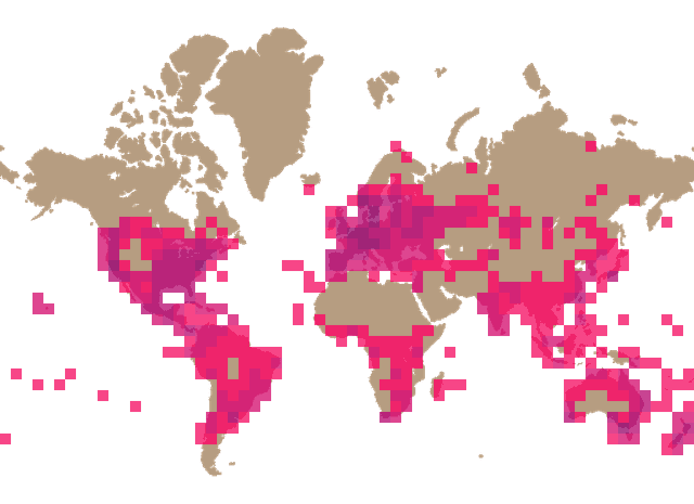 Schizophyllum commune distribution info