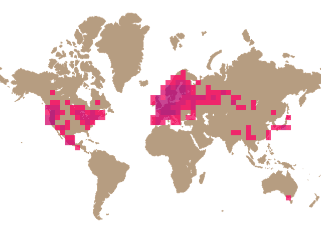 Earpick fungus (Auriscalpium vulgare) distribution info
