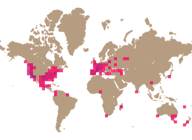 Witch's butter (Naematelia aurantia) distribution info