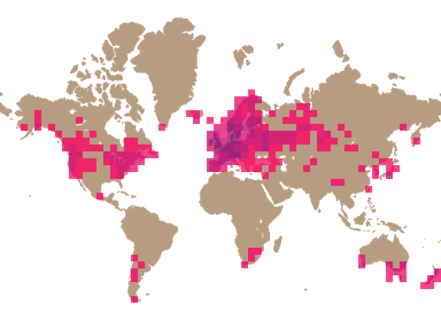 Brown roll-rim (Paxillus involutus) distribution info