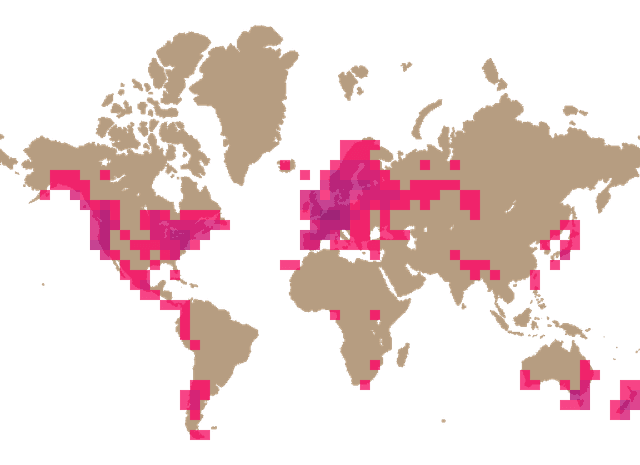 Orange peel fungus (Aleuria aurantia) distribution info